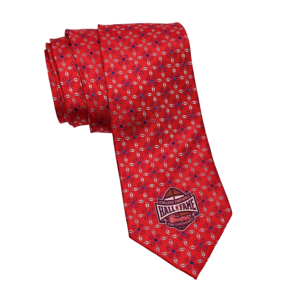 oobe Team Style College Football Hall of Fame Tie Chick-fil-A Necktie Red Tie‎